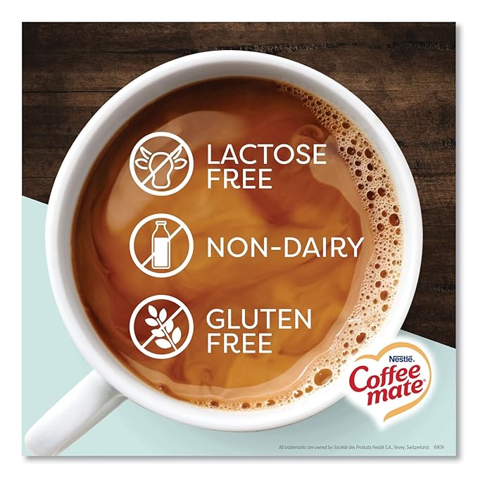Nestle Coffee mate Plant Based Liquid Coffee Creamer Singles, Vanilla Flavored Oat Milk, 50 Ct Box