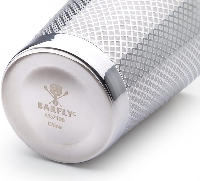 Barfly 18 oz. Diamond Lattice Shaker, Stainless Steel