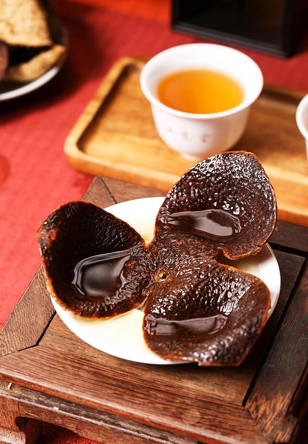 Xinhui Chenpi -Dried Tangerine Peel (Aged Mandarin Peel)-5.29 oz/150g Pure Natural Chinese Herbal Medicine Supplement - Mandarin Orange Peel（新会陈皮）- for Tea - Cooking -Soup(Chenpi Pieces)