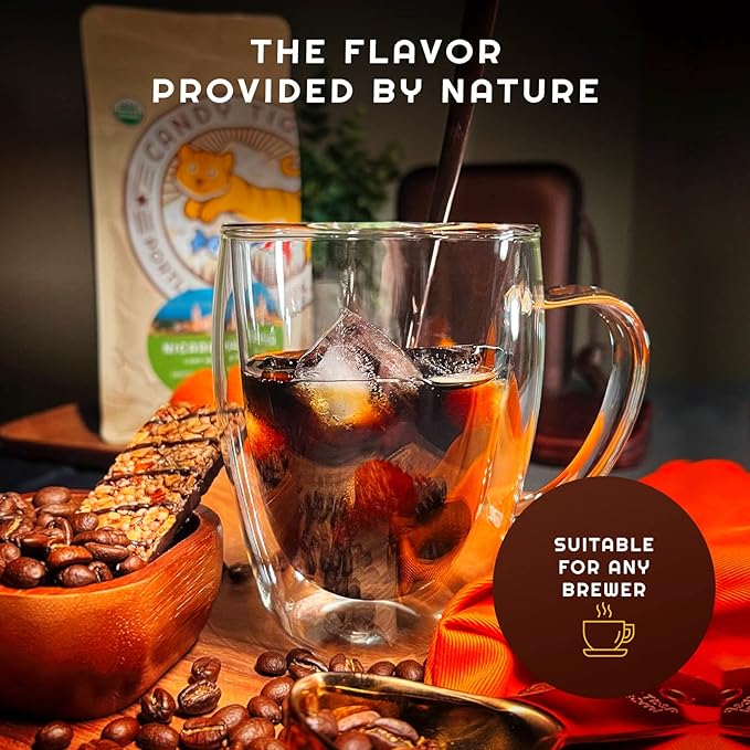 Whole Bean Coffee - Organic - Low Acid - Light Roast - Single Origin - 100% Arabica - Nicaraguan Coffee Beans - Direct Trade - Shade-grown - Gourmet Coffee - 2 lb