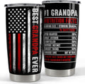 SANDJEST Grandpa Tumbler 20oz Best Grandpa Ever Gifts Stainless Steel Insulated Tumblers Coffee Travel Mug Cup Granddad Gifts for Men Birthday Christmas Gift for Grandpas Grandfather Papa Grandad