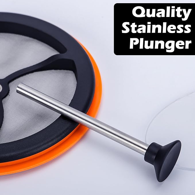 Silicone French Press Coffee Maker – Compact & Durable for Camping and Outdoor Use – Regular Size