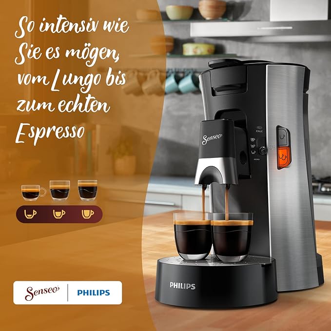 Senseo Extra Strong Dark Roast Coffee Pods, 16 Count (Pack of 5) - Single Serve Coffee Pods Bulk Pack for Senseo Coffee Machine - Compostable Coffee Pods for Hot or Iced Coffee, Cold Brew Coffee