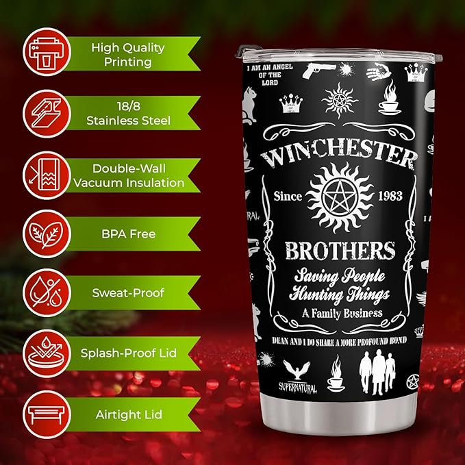 34HD Birthday Gifts for Men, Dad Tumbler with Handle and Straw, 20oz Stainless Steel Coffee Mug, Vacuum Insulated Cup with Leak-proof Lid, Funny Gifts for Men, Dad, Grandpa, Uncle Christmas Gift