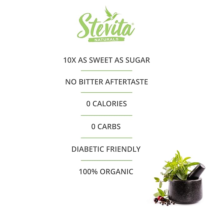 Stevita Organic Spoonable Stevia Packets - 2000 count - Stevia & Erythritol All Natural Sweetener, No Calories - USDA Organic, Non GMO, Vegan, Kosher, Paleo, Gluten-Free - 2000 Servings