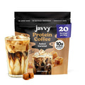 Salted Caramel Protein Iced Coffee - Premium Whey Protein & Instant Iced Coffees - 100% Natural Cold Brew - Zero Artificial Flavors & Sweeteners, 80 mg Caffeine, No Added Sugar, 20 Servings
