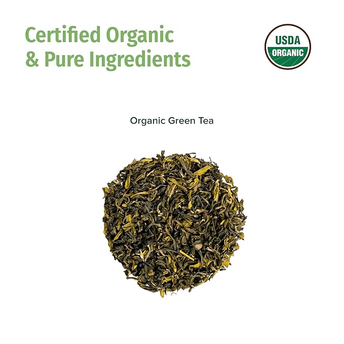 NEPAL TEA Organic Green Tea Loose Leaf - Premium USDA Certified Organic Loose Leaf Tea - Single Origin from Award Winning Family Farm in the Himalayas - 3.5Oz / 100g (Himalayan Mist)