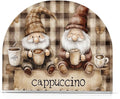 Gnomes Coffee Napkin Holder for Tables, Kitchen Acrylic Paper Napkin Holders Freestanding Tissue Dispenser Paper for Indoor Outdoor Decor