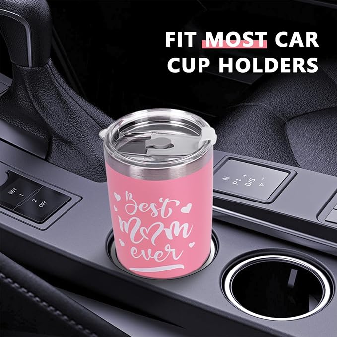 Best Mom Ever Gifts from Son Daughter, Happy Birthday Christmas Mothers Day Ideas Gift for Women Inspirational Thank You Present - 20 OZ Travel Coffee Tumbler
