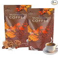 Mushroom Coffee With Lion's Mane, Reishi, Cordyceps, Shiitake, King Trumpet & Turkey Tail Everyday Dose (60 Servings) Premium Instant Coffee for Better Focus, Energy（12.7 Ounce Pack of 360g）