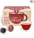 Johou English Breakfast Black Tea Specially Ground Taiwan Tea Full-Flavor Pods, Compatible with All K-Cup Brewers & Keurig 2.0, 24 pods