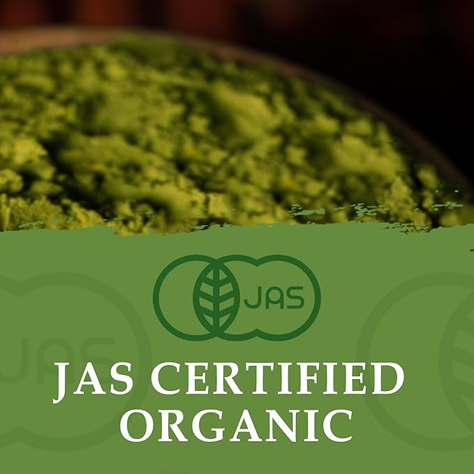 ETANATURE Premium Ceremonial Grade Matcha Powder - Matcha Green Tea Powder for Metabolism, Brain and Sleep - JAS Certified Matcha Grade from Japan Kagoshima Farms 120 Servings - Ceremonial Tea 120g