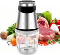 Electric food processor vegetable chopper 500W one 2.5cup bowl one bi-layer 4 blades Mini Food chopper for home use,Mincing, and Puree for kitchen aid, baby foot