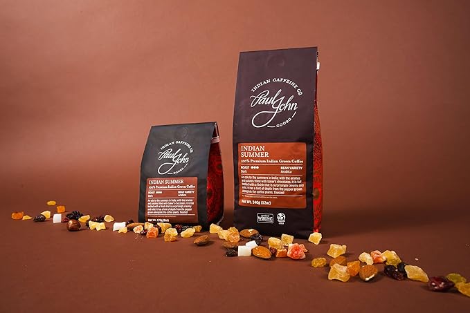 Indian Summer | Dark Roast Whole Bean Coffee | Indian Arabica | Dark Chocolate & Pepper Notes | 6oz
