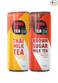 Kung Fu Tea Milk Tea (Brown Sugar + Thai Milk Tea)
