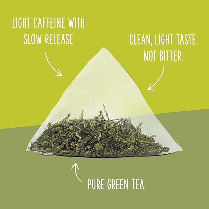 Two Leaves and a Bud Organic Tamayokucha Tea Bags, Whole Leaf Tea in Compostable Sachets, Green Japanese Tea, Light Flavor, 15 Count (Pack of 1)
