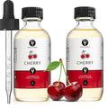 Dolce Flav Cherry Extract – 2 Ounce Oil-Soluble Kosher, Sugar-Free, Concentrated Fruity Flavor for Candy, Chocolates & Desserts, Includes Measured Dropper, Pack of 2