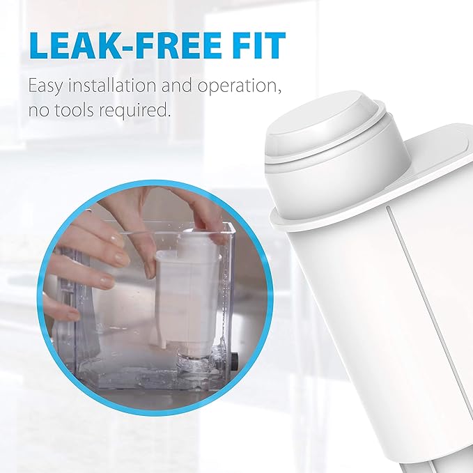Waterdrop Coffee Water Filter, Replacement for Brita® Intenza+® Water Filter Gaggia®, Philips®, Saeco®, CA6702/00, Gaggia® Filter, TÜV SÜD Certified (Pack of 4)