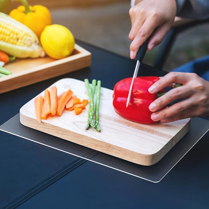 Non-Slip Cutting Board Mat, Clear Anti-Slip Cutting Board Mat for Home Cooks and Chefs, Safety Grip Mat Under Kitchen Cutting Boards, Dishwasher Safe Great as Drawer Liners (10" x 15", 2 Pack)