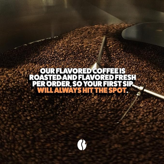 Fresh Roasted Coffee, Decaf Hazelnut Flavored Coffee, 12 oz, Medium Roast, Kosher, Whole Bean
