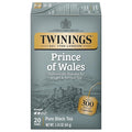 Twinings Prince of Wales Black Tea Individually Wrapped Bags, 20 Count (Pack of 1), Velvety Smooth & Mild, Caffeinated, Enjoy Hot or Iced, 20 Teabags