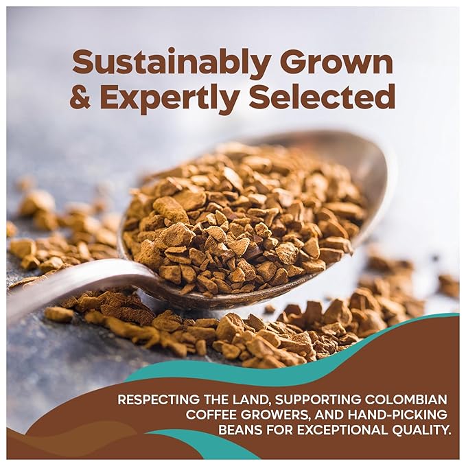 Juan Valdez Freeze-Dried Instant Coffee Bundle - Regular & Decaffeinated | 100% Colombian Arabica Beans | Smooth & Rich Taste - Premium Colombian Coffee | 2 Jars - 3.5 oz (100 g) Each