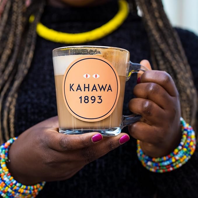 Kahawa 1893 Whole Bean Coffee Medium-Light Roast Simba Blend 12 Oz - As Seen on Shark Tank, Naturally Sweet, Organically Grown, Ethically & Sustainably Sourced