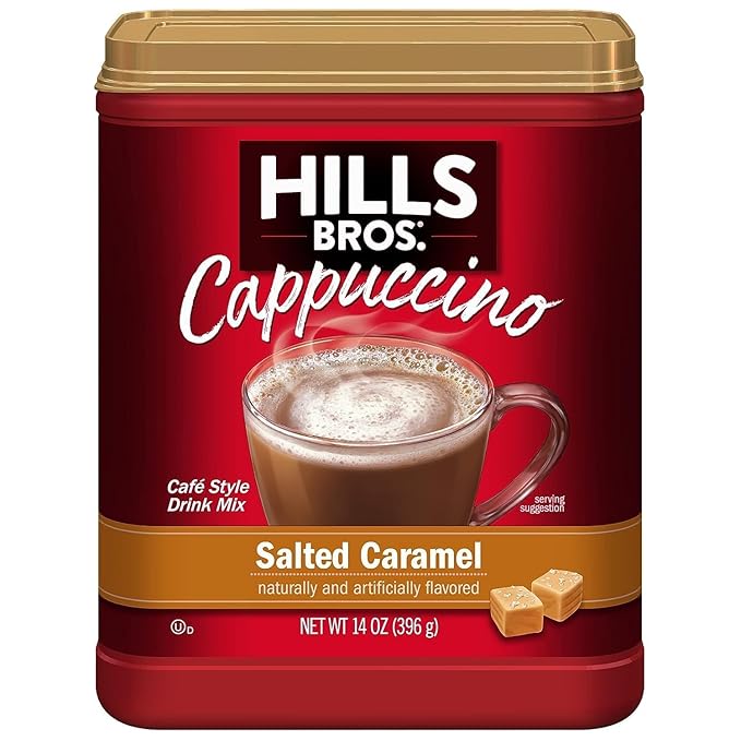 Hills Bros. Flavor Coffee (Salted Caramel, 14 Ounce (Pack of 2)