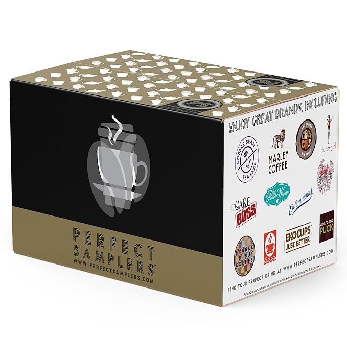 Crazy Cups Flavored Coffee Pods Variety Pack for Keurig K Cups Brewers, Assorted Flavored Coffee Sampler, 80 Count