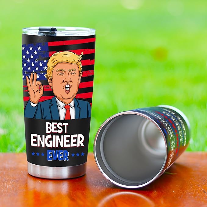 Engineer Gifts for Men, Engineering Gifts for Engineers - Mechanical Software Aerospace Electrical Civil Engineering Gift, 20 OZ Stainless Steel Insulated Travel Coffee Tumbler Cup