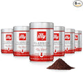 Illy Ground Drip Coffee - Classico Medium Roast - Mild & Balanced - 100% Arabica - Pre-Ground for Drip Pour Over - Pressurized Packaging Sealed for Freshness - 8.8oz (Pack of 6)