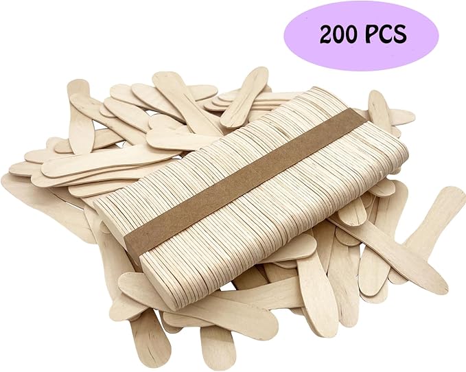 200 Pcs 3 Inch Mini Wooden Spoons, Disposable Small Tasting Spoons, Biodegradable Compostable Birchwood