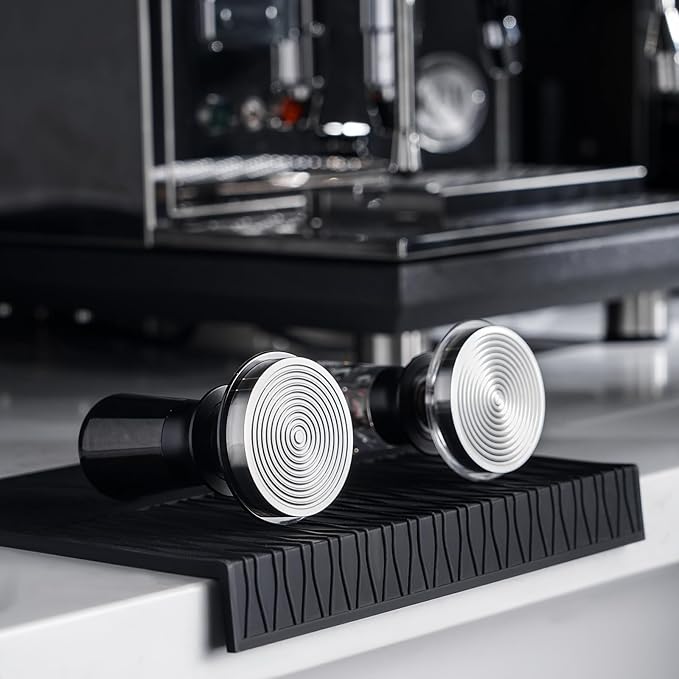 IKAPE 53mm Semi-Transparent Coffee Tamper for Espresso, Spring Calibrated with Threaded Premium Stainless Steel Base, Suitable for 54mm Breville Bottomless Portafilters(New Upgrade)