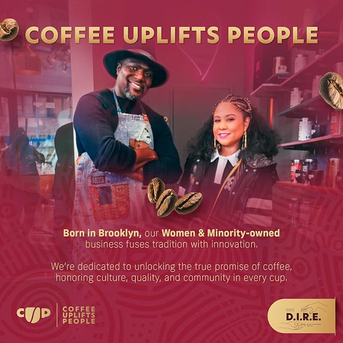 Coffee Uplifts People Honey Berry Mocha Java - Whole Bean Coffee Medium Roast - Sumatra & Ethiopian Specialty Grade Coffee Beans, 100% Arabica Coffee, Fair Trade - Berry, Chocolate & Honey Notes -12oz