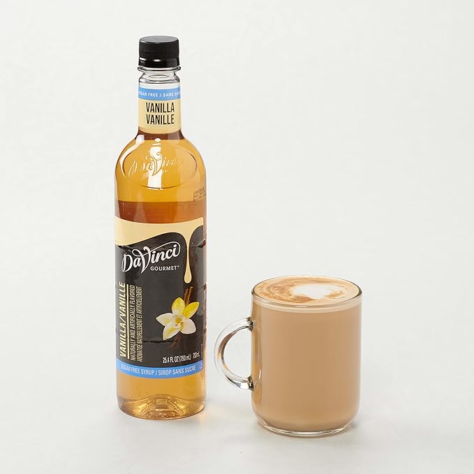 DaVinci Gourmet Sugar-Free Vanilla Syrup, 25.4 Fluid Ounces (Pack of 1)