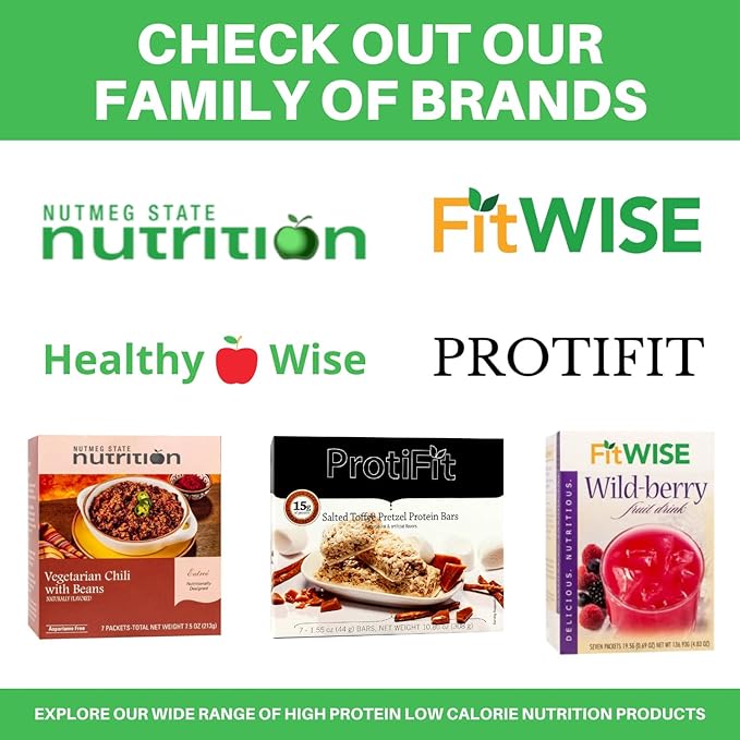 PROTIFIT - High Protein Hot Drink Mix, 15g Protein, Low Calorie, Low Carb, Low Fat, Low Sugar, Cholesterol Free, Ideal Protein Compatible, 7 Servings Per Box (Hot Chocolate)