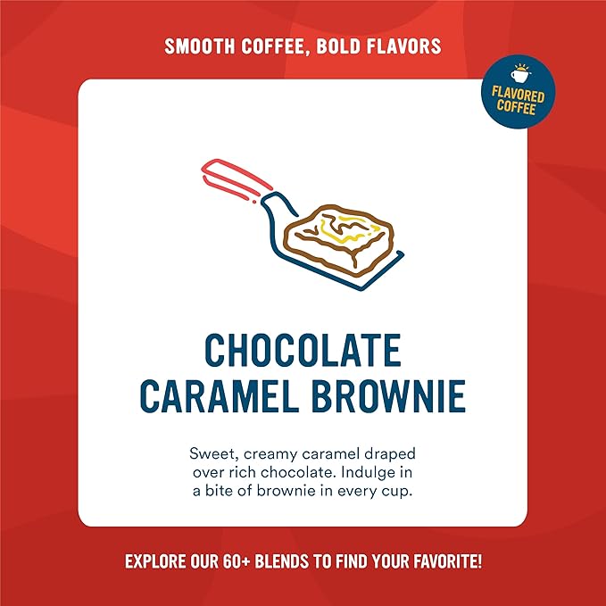 Cameron's Coffee Single Serve Pods, Flavored, Chocolate Caramel Brownie, 96 Count