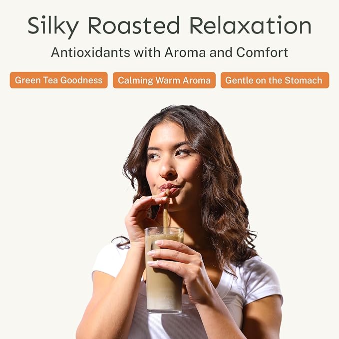 Yu Tea Organic Hojicha Green Tea Powder, 30 Instant Packets | Rich in Antioxidants & EGCG | Pure Japanese Roasted Green Tea | Low Caffeine & Unsweetened Matcha Alternative | Single Serve Sticks