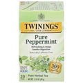 Twinings Pure Peppermint Herbal Tea Individually Wrapped Bags, 20 Count (Pack of 1), Fresh Minty Flavour, Naturally Caffeine-Free, Enjoy Hot or Iced, 20 Teabags