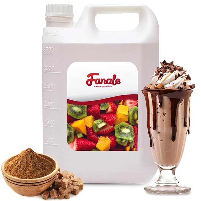 Fanale Premium Flavoring Concentrated Syrup for Bubble Tea 11 lb | Brown Sugar Flavor Syrup | for Boba Tea, Smoothies, Slushes, Desserts | 11lb | SRP240