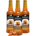 Syruvia Caramel Coffee Syrup – 25.4 fl oz – Syrup for Coffee, Lattes, Shakes, Smoothies, Desserts – 100% Vegan, Gluten Free, Kosher, Delicious Coffee Syrup, (Pack of 3)