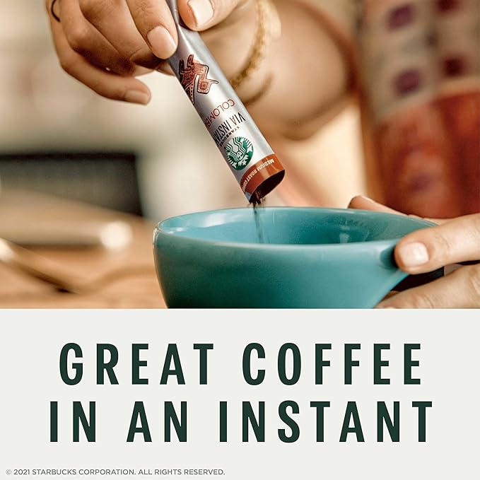 Starbucks VIA Instant Coffee, Dark Roast Coffee, Italian Roast, 100% Arabica, 12 boxes (96 packets total)