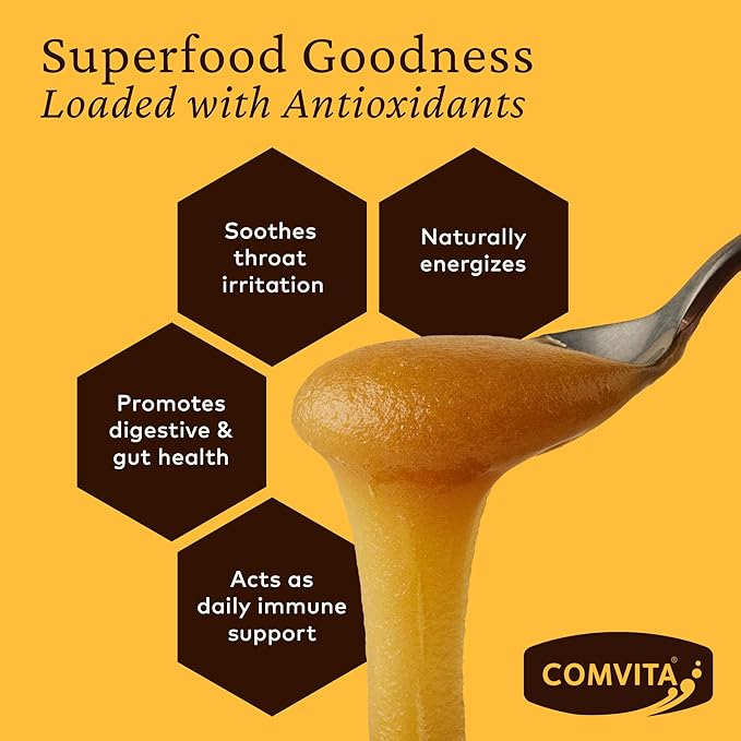 Comvita Manuka Honey UMF 15+ (MGO 514+) - Raw Manuka Honey New Zealand, Pure & Unpasteurized, Superfood for Immune Health, Use in Tea, Wild, Monofloral, Non-GMO - 500g (17.6 oz)
