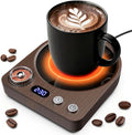MQFORU Retro Coffee Mug Warmer, 36W Fast Heating with 9 Temp Settings & 0.5-9H Timer, Auto Shut-Off & Memory Function, Smart Desk Warmer for Coffee, Tea, Milk, Candle - Ideal Gift Accessories