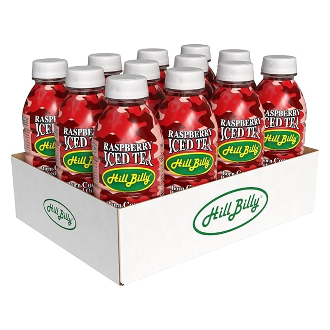 HillBilly Iced Teas, Raspberry Iced Tea, 6 Count