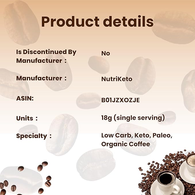 Keto Cappuccino - French Vanilla Coconut Cream - Keto Instant Coffee Mix with MCT Oil - Low Carb/High Fat, Organic Coffee Supports Ketosis - Energy - No Sugar - Made in USA – 28 Servings