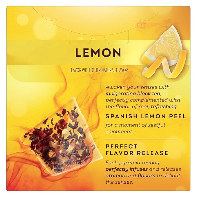 Lipton Peach Mango Black Tea, Lemon Green Tea, Lemon Black Tea 20CT (1ea) (Variety Pack)
