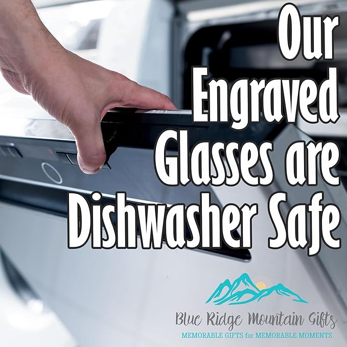 Blue Ridge Mountain Gifts - San Antonio Souvenir - Texas Glassware Gift, Etched City Map, Laser Engraved and Dishwasher Safe