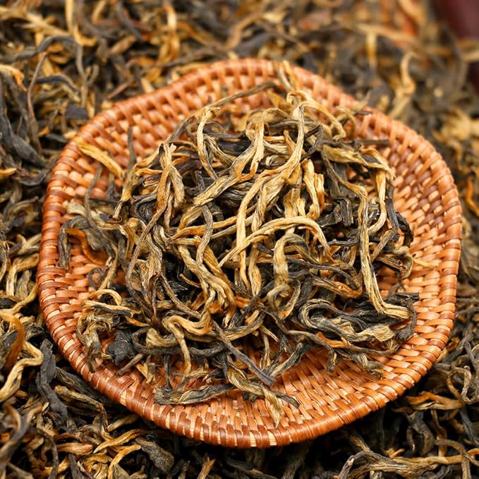 SANRAN Black Tea Loose Leaf, Yunnan Mi Ya Dianhong Cha, 6oz
