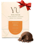 Yu Tea Organic Hojicha Green Tea Powder, 30 Instant Packets | Rich in Antioxidants & EGCG | Pure Japanese Roasted Green Tea | Low Caffeine & Unsweetened Matcha Alternative | Single Serve Sticks